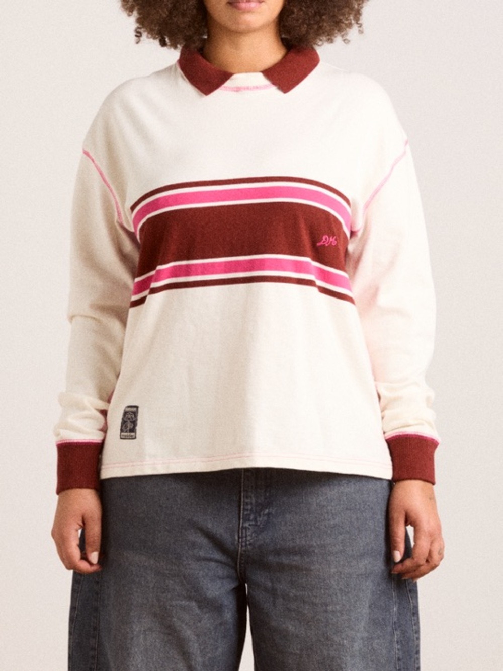 NWT Damson Madder Olina Placement Stripe Rugby Size 12 US